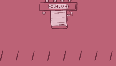 The pile is washed by ethanol and DNA fragments are all that remains